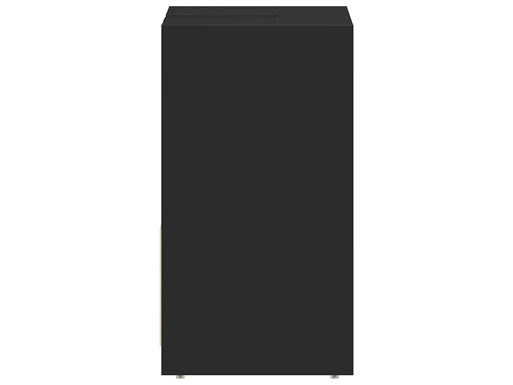 Mobile da Bagno Nero 60x33x60 cm in Legno Multistrato
