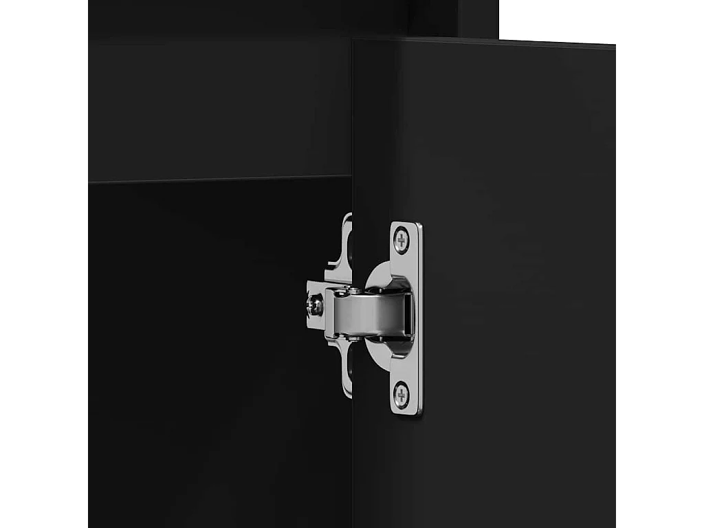 Mobile da Bagno Nero 60x33x60 cm in Legno Multistrato