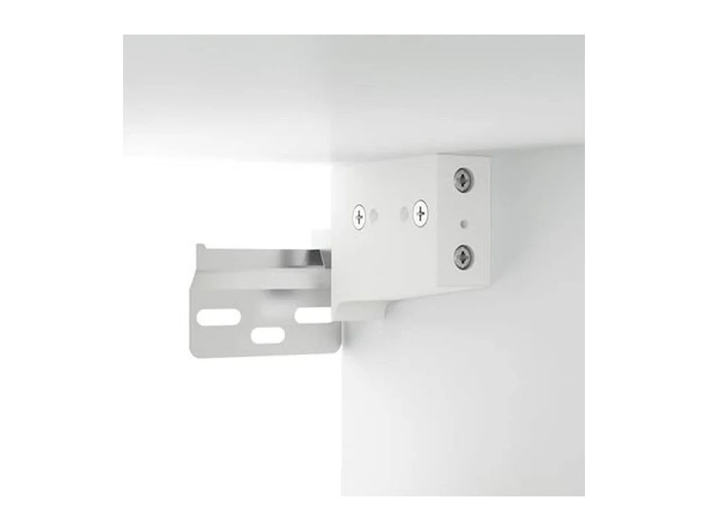 Spiegelschrank mit LED Hochglanz-Weiß 76x15x55 cm