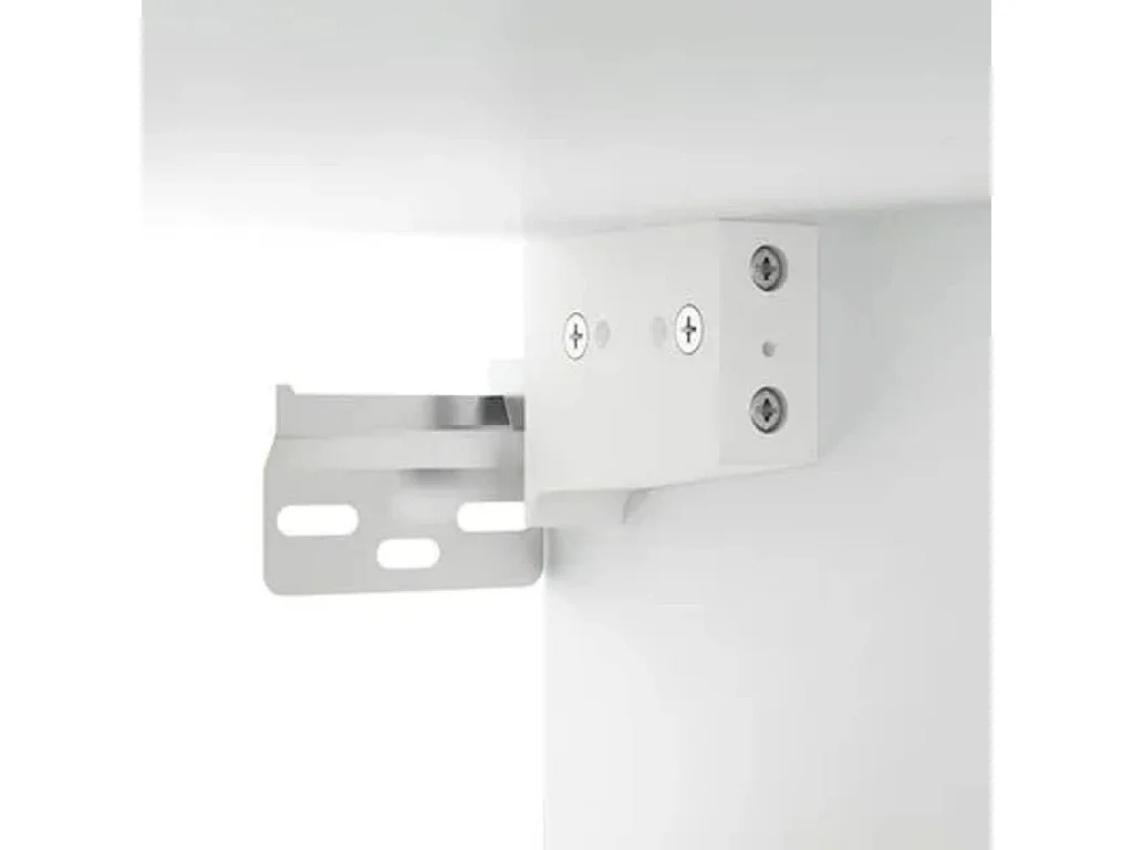 Spiegelkast met LED-verlichting 76x15x55 cm hoogglans wit