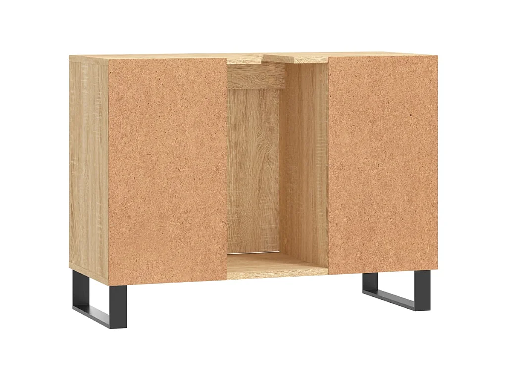 Mobile da Bagno Rovere Sonoma 80x33x60 cm in Legno Multistrato