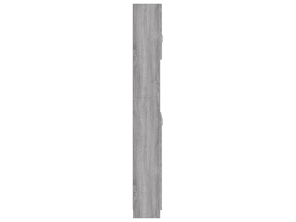 Armario de baño madera de ingeniería gris Sonoma 32x25,5x190 cm