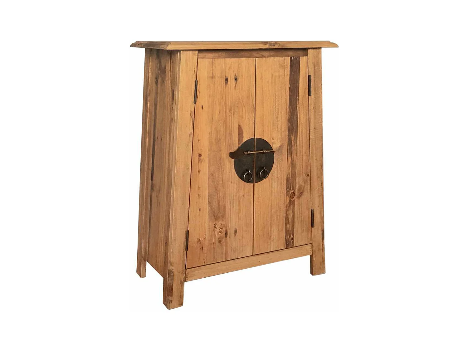 Armoire latérale de salle de bain Pin massif 59x32x80 cm