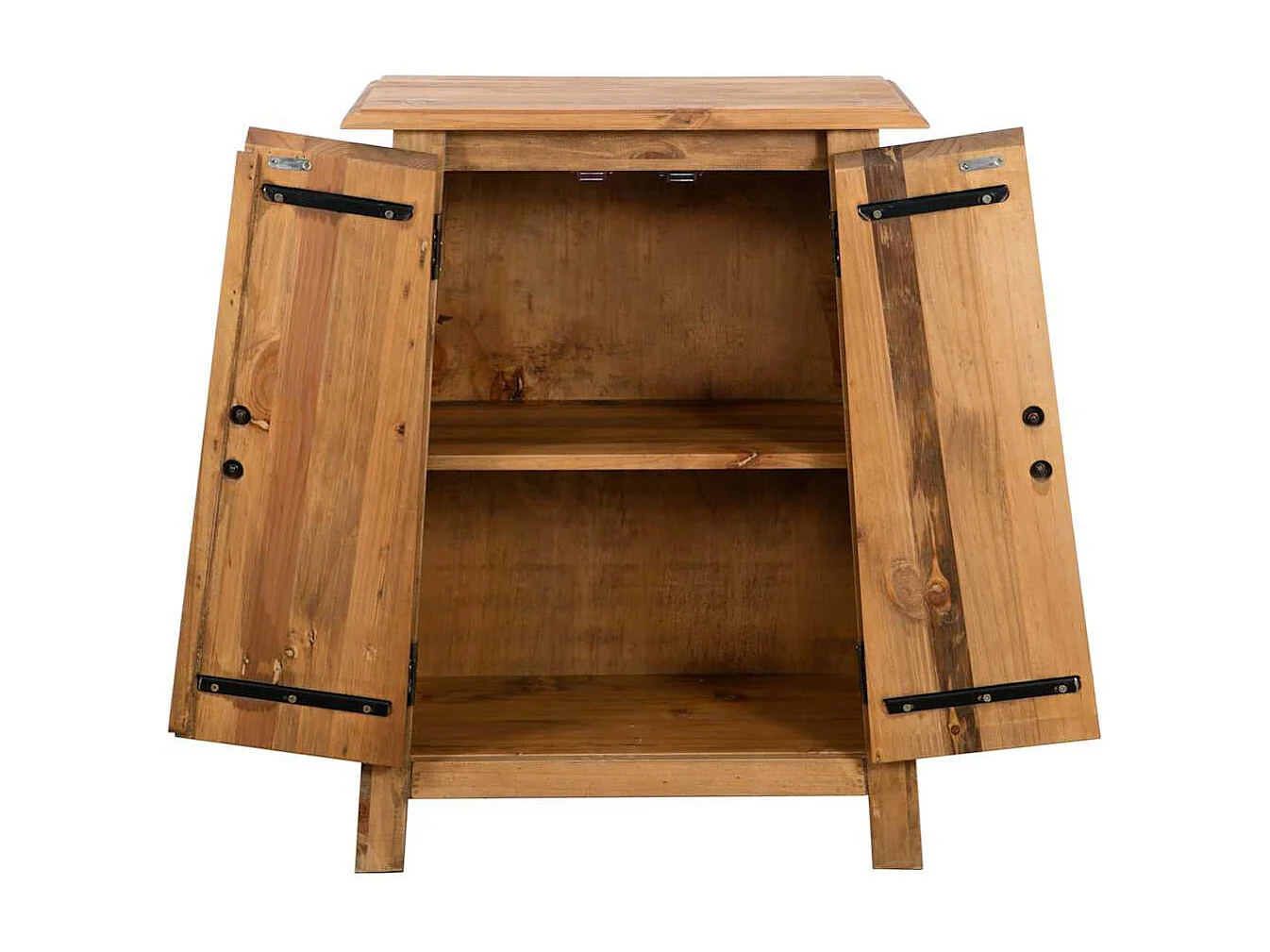 Armoire latérale de salle de bain Pin massif 59x32x80 cm