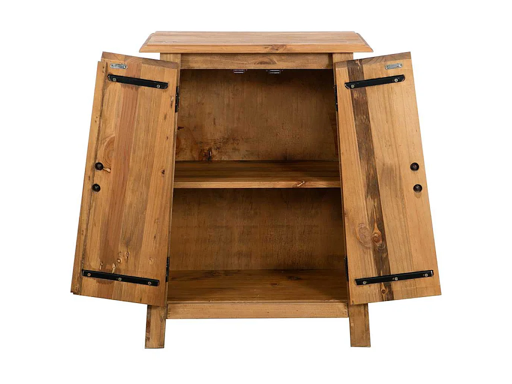 Mueble del cuarto de baño madera maciza de pino 59x32x80 cm