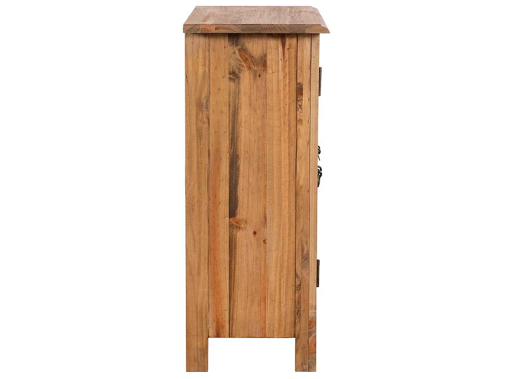 Mueble del cuarto de baño madera maciza de pino 59x32x80 cm
