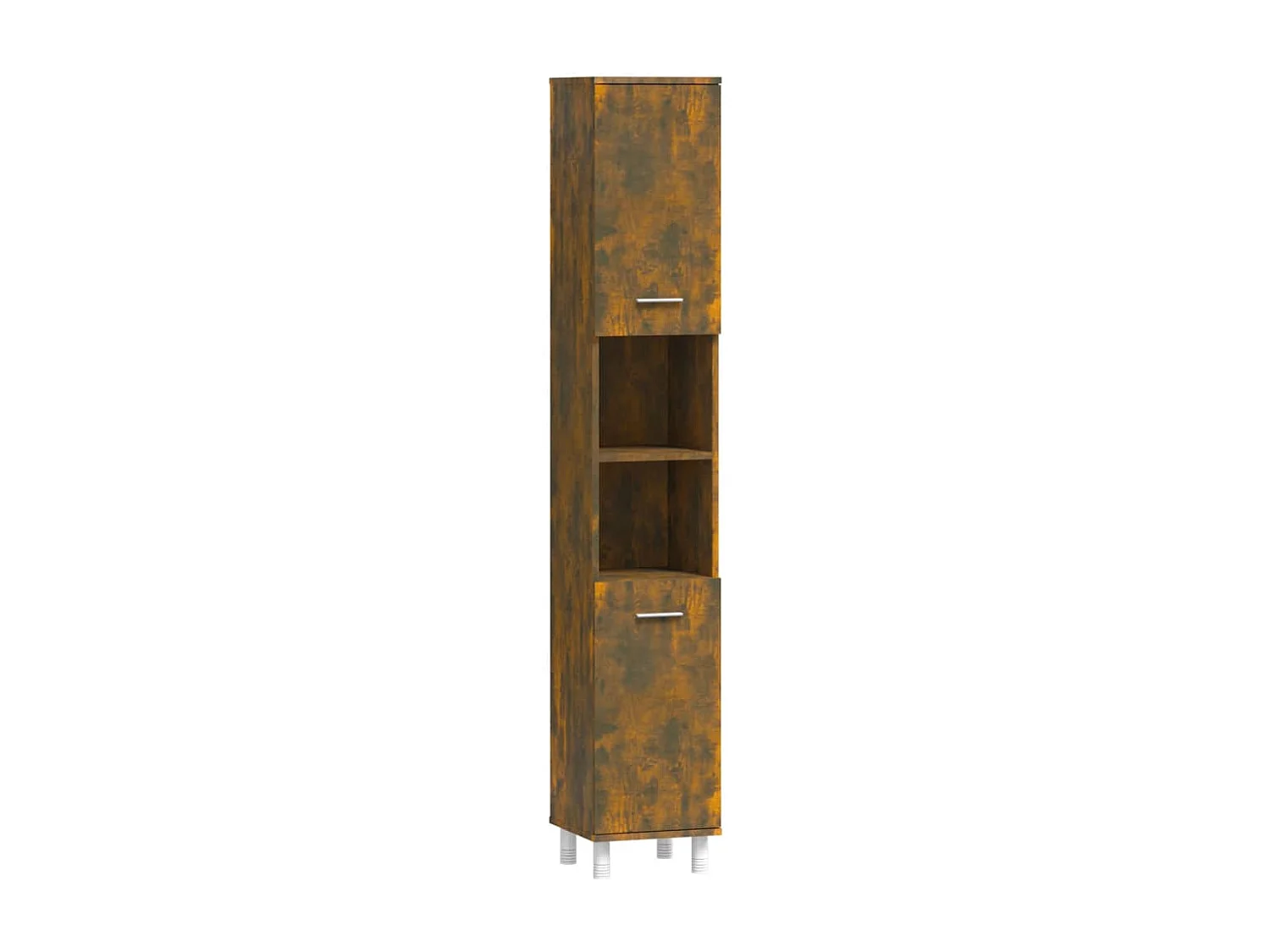 Badschrank Räuchereiche 30x30x179 cm Holzwerkstoff