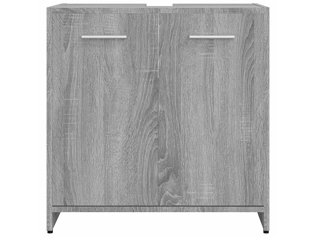 Armadietto Bagno Grigio Sonoma 60x33x60 cm in Legno Multistrato