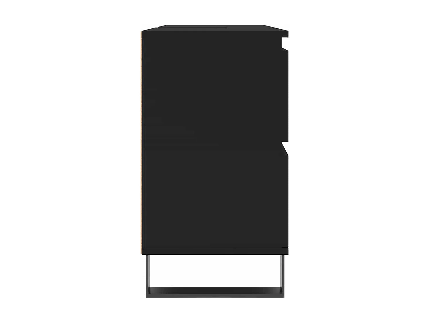 Armoire de salle de bain noir 80x33x60 cm bois d'ingénierie