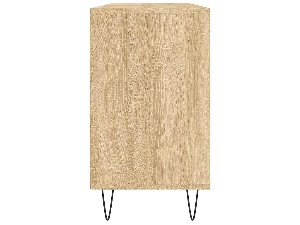 Badkamerkast 80x33x60 cm bewerkt hout sonoma eikenkleurig