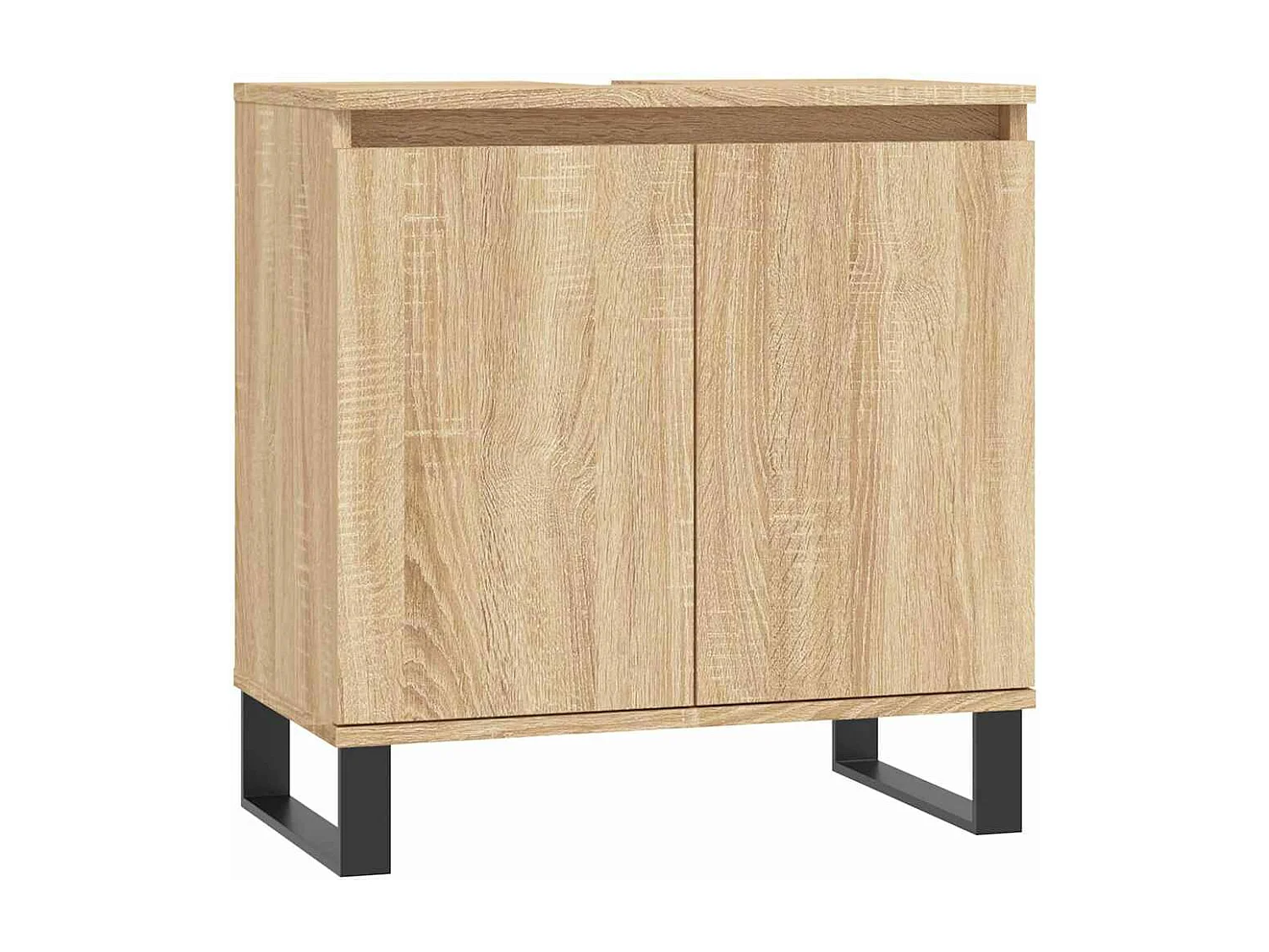 Armoire de bain chêne sonoma 58x33x60 cm bois d'ingénierie