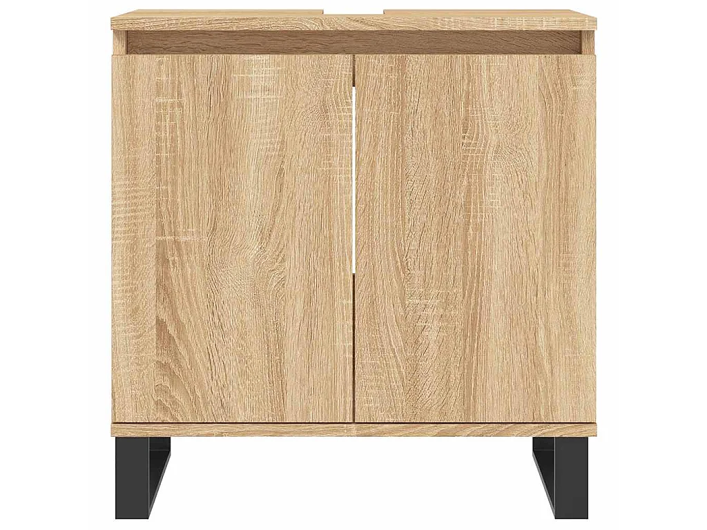 Badschrank Sonoma-Eiche 58x33x60 cm Holzwerkstoff
