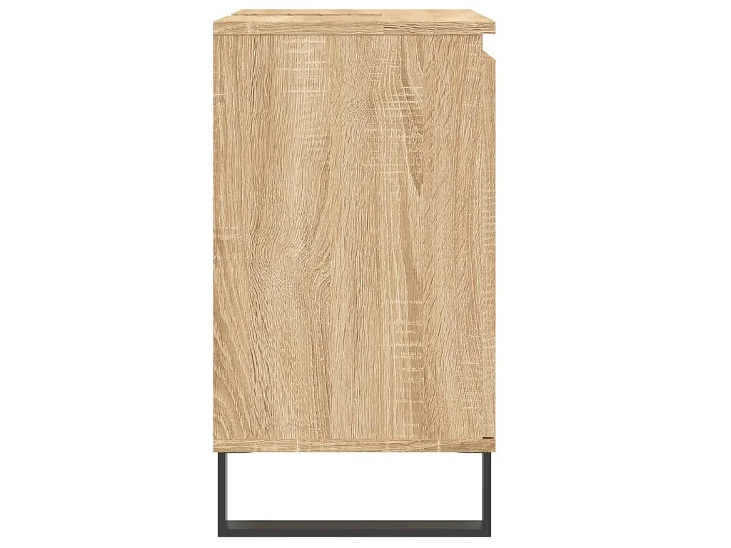 Badschrank Sonoma-Eiche 58x33x60 cm Holzwerkstoff