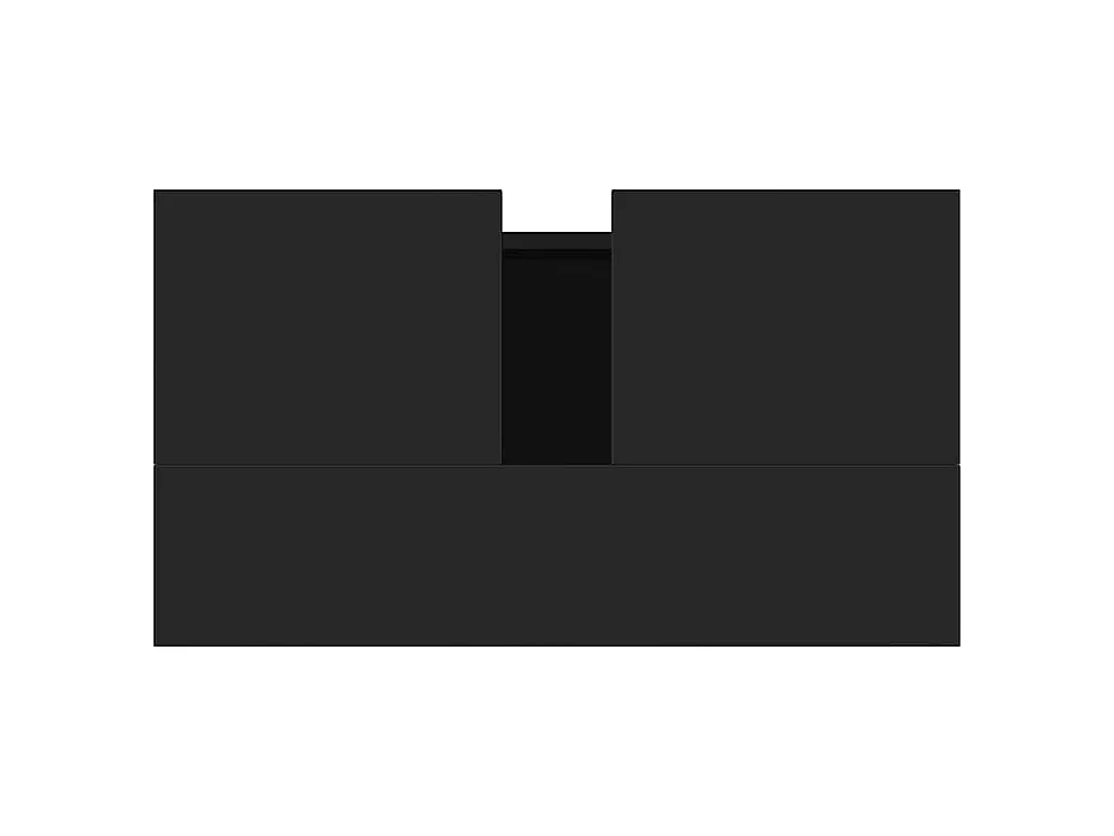 Armoire de salle de bain noir 58x33x60 cm bois d'ingénierie