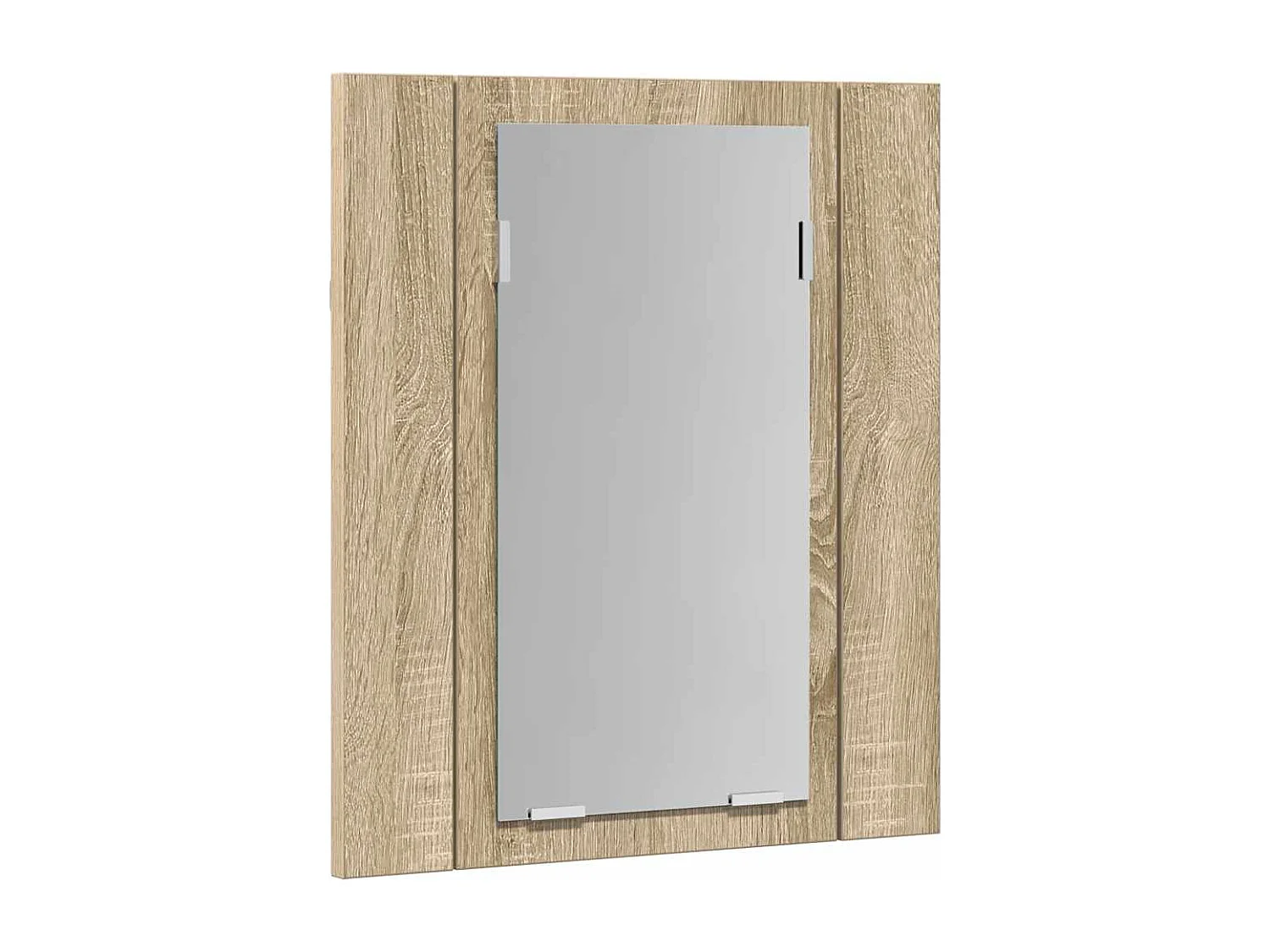 Armoire à miroir LED de bain Chêne sonoma 40x12x45 cm Acrylique