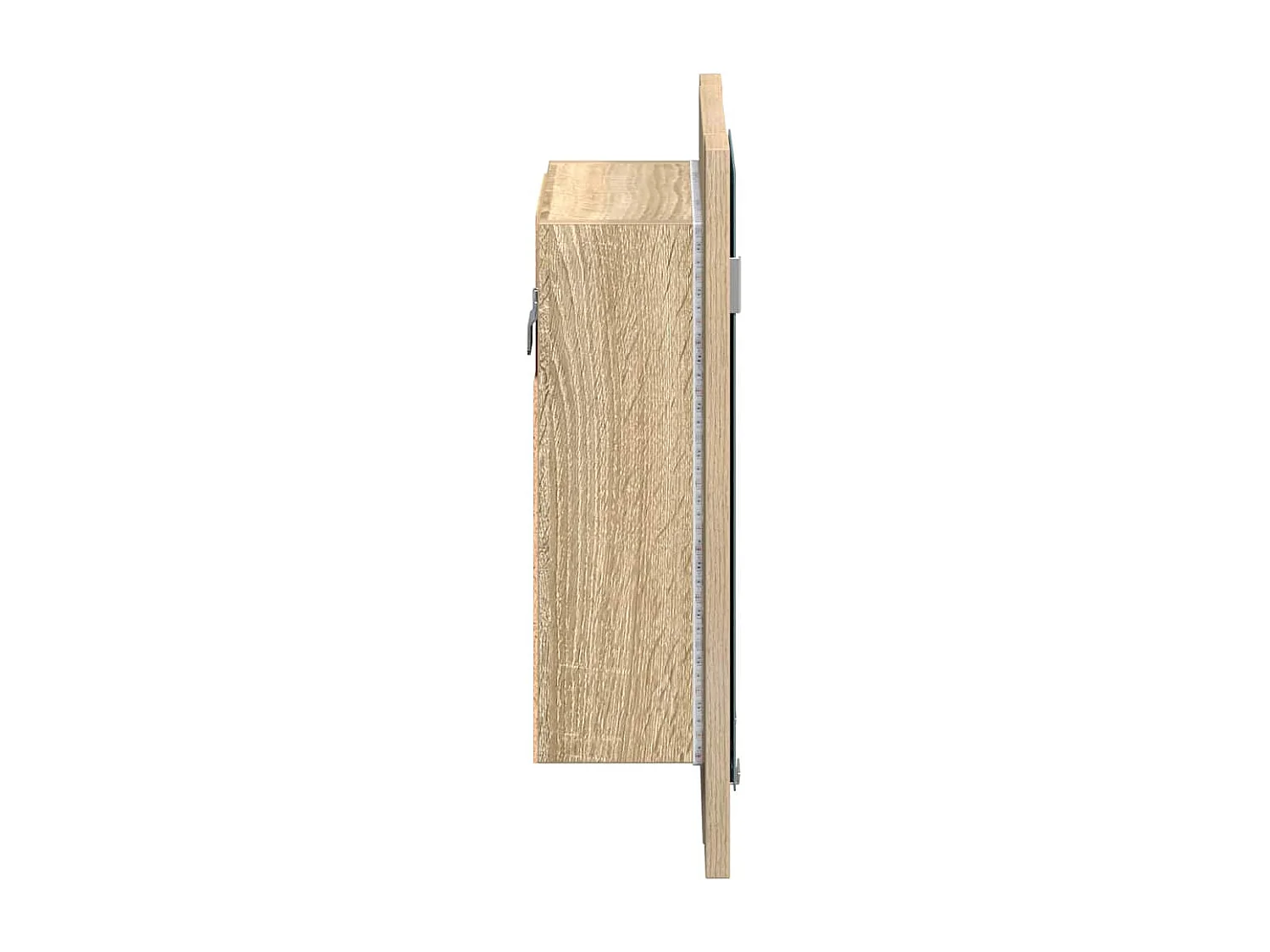 Armoire à miroir LED de bain Chêne sonoma 40x12x45 cm Acrylique