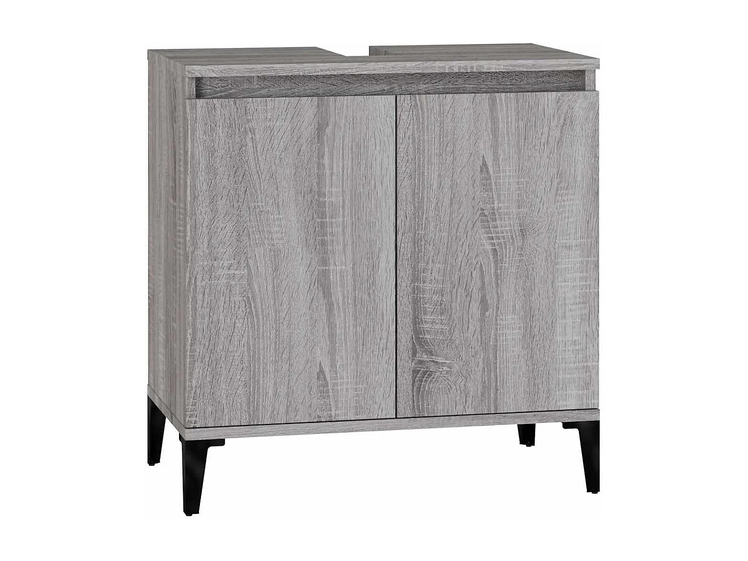 Mobile Lavabo Grigio Sonoma 58x33x60 cm in Legno Multistrato