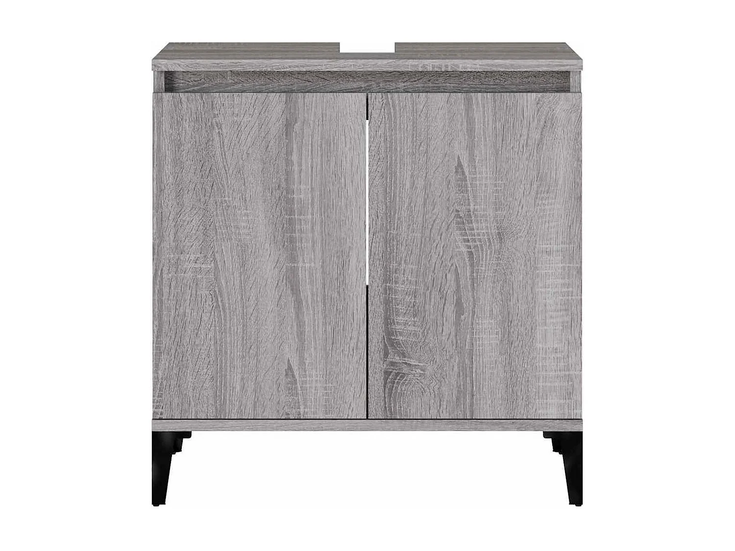 Mobile Lavabo Grigio Sonoma 58x33x60 cm in Legno Multistrato