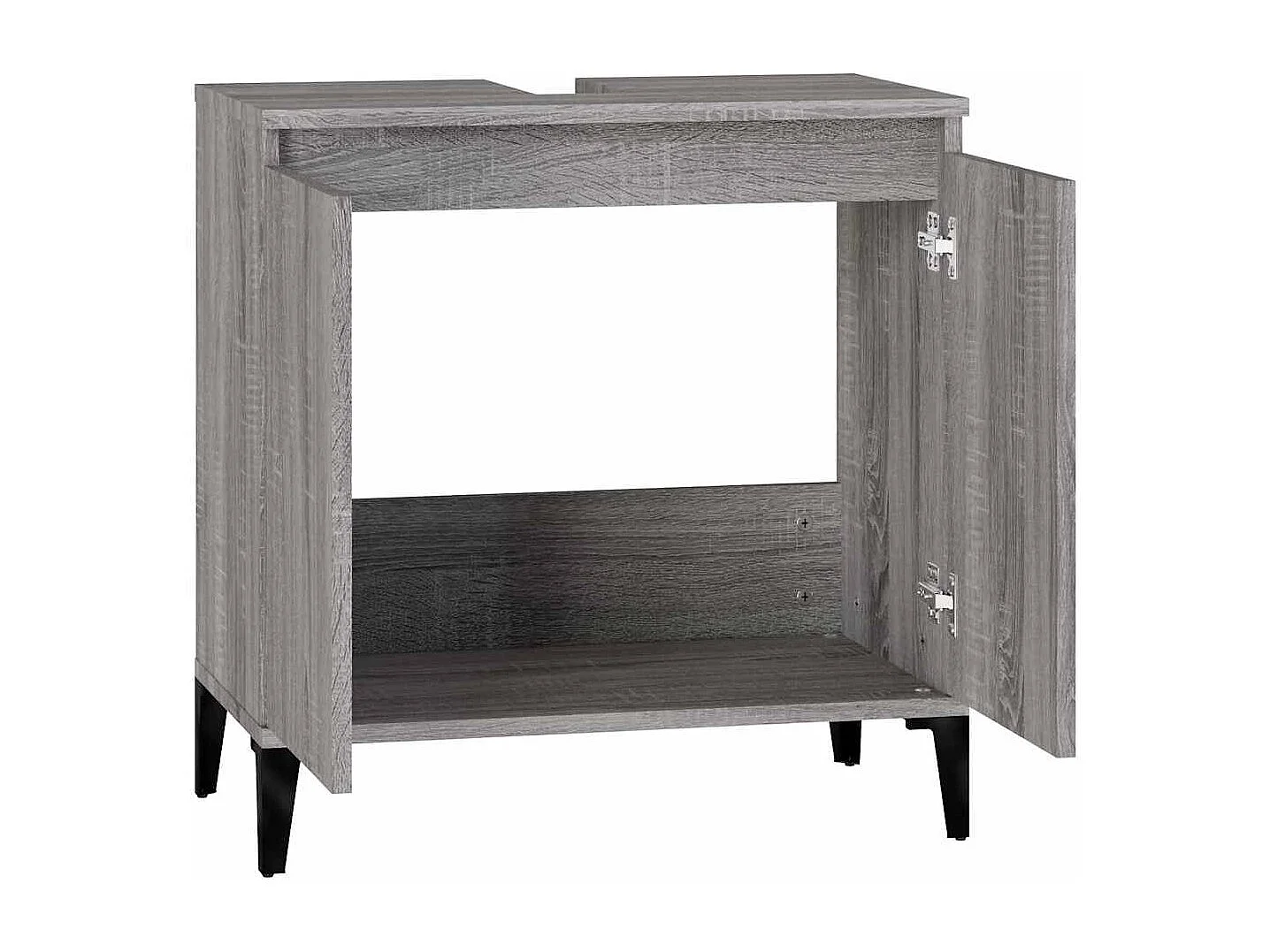 Mobile Lavabo Grigio Sonoma 58x33x60 cm in Legno Multistrato