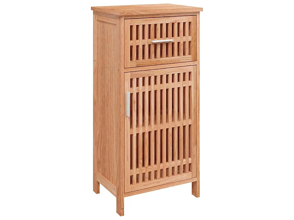Badschrank 42x29x82 cm Massivholz Nussbaum