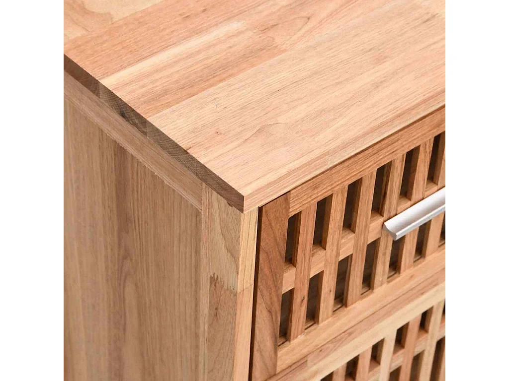 Badschrank 42x29x82 cm Massivholz Nussbaum