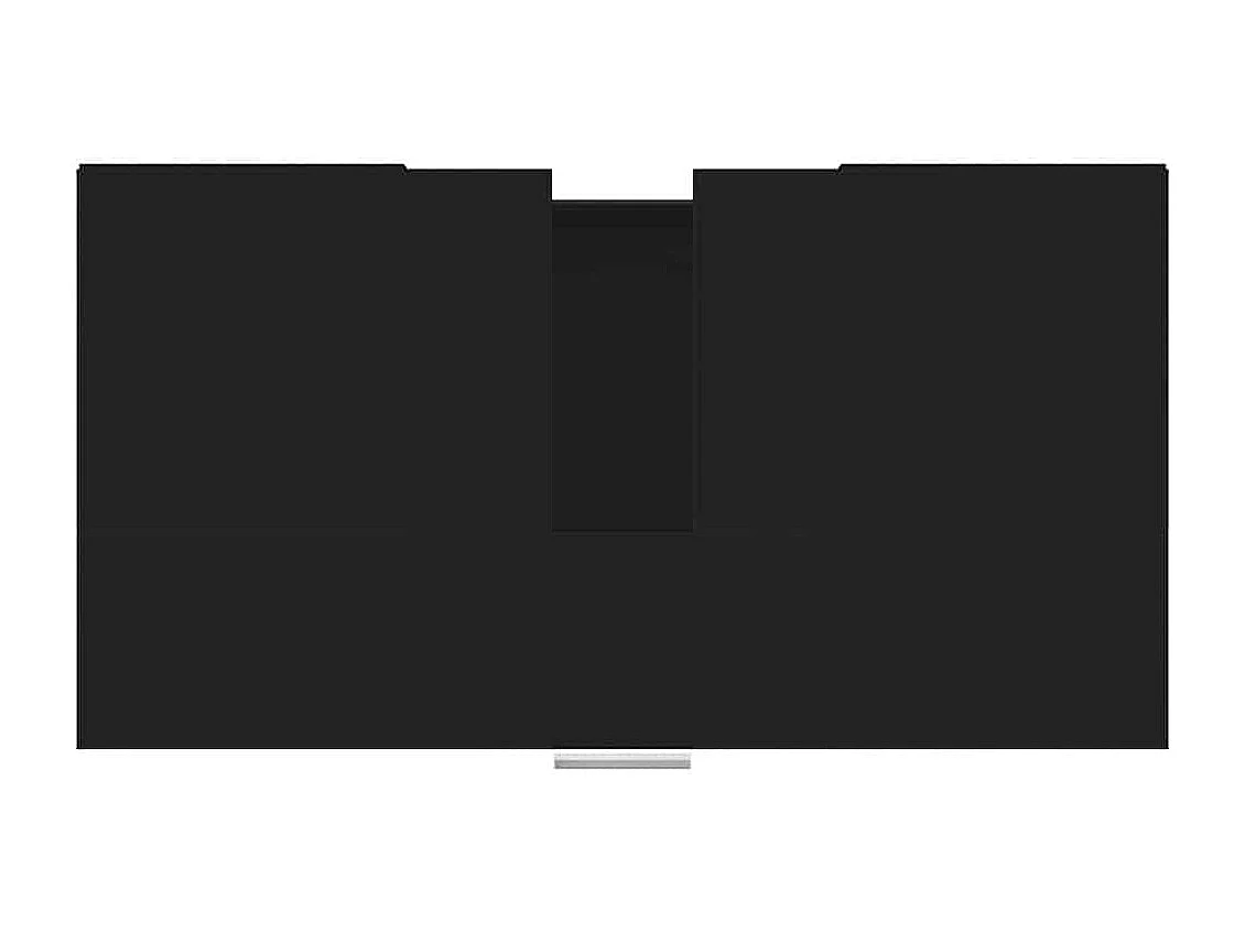 Armário casa de banho 60x32x53,5 cm derivados de madeira preto