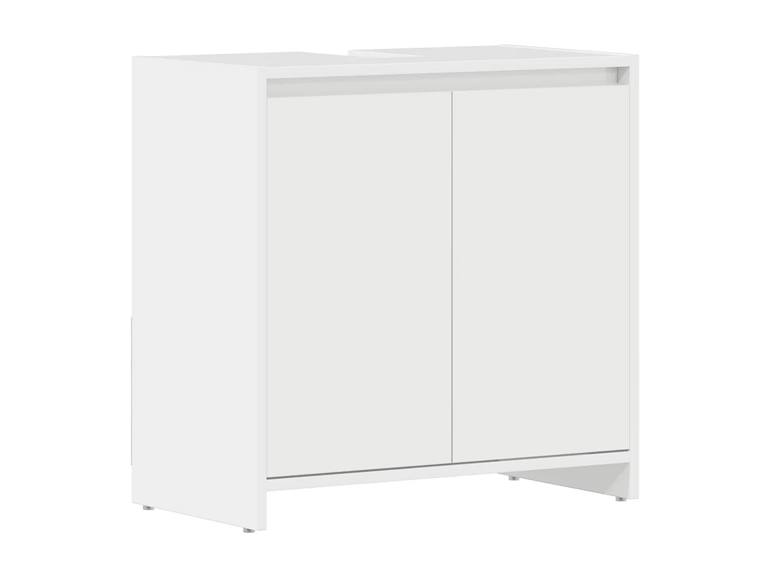 Armário casa de banho 60x33x61 cm contrapl. branco brilhante