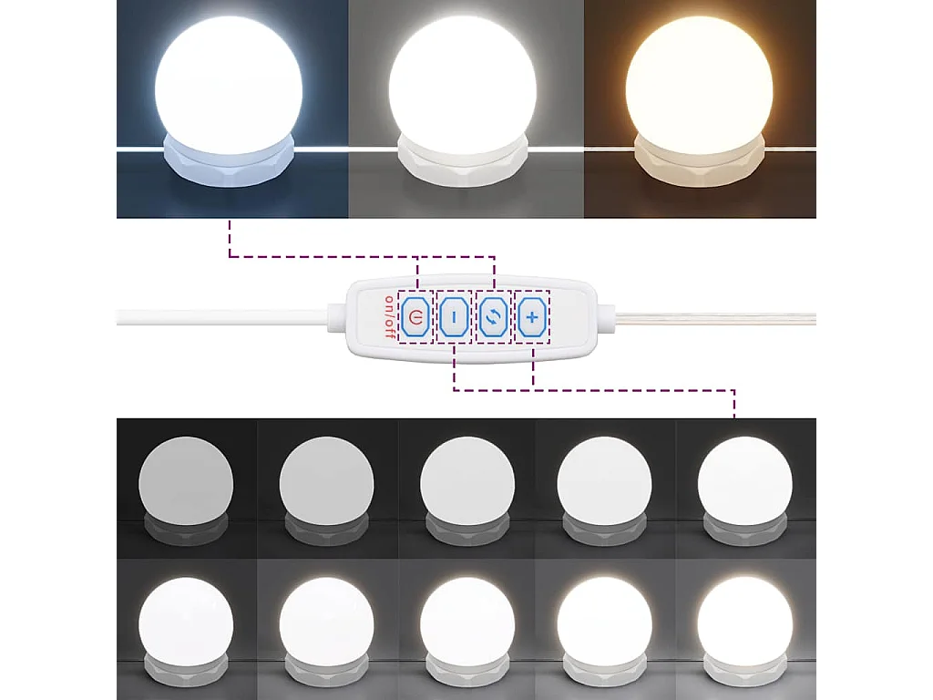 Armoire à miroir avec LED Gris béton 90x31,5x62 cm