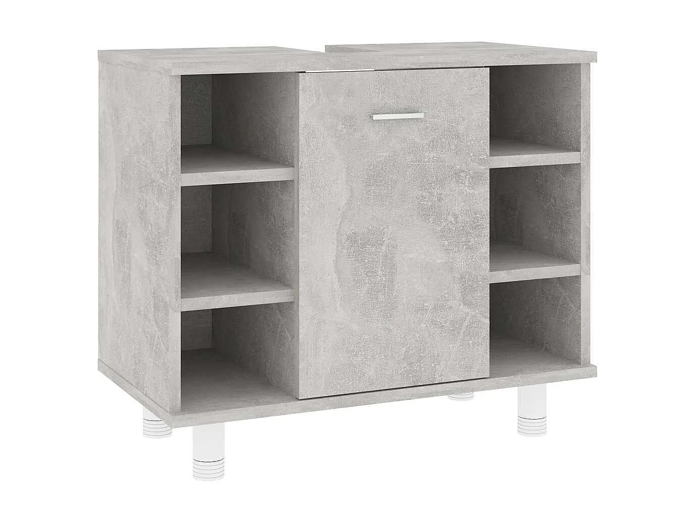 Armoire de salle de bain Gris béton Bois d’ingénierie