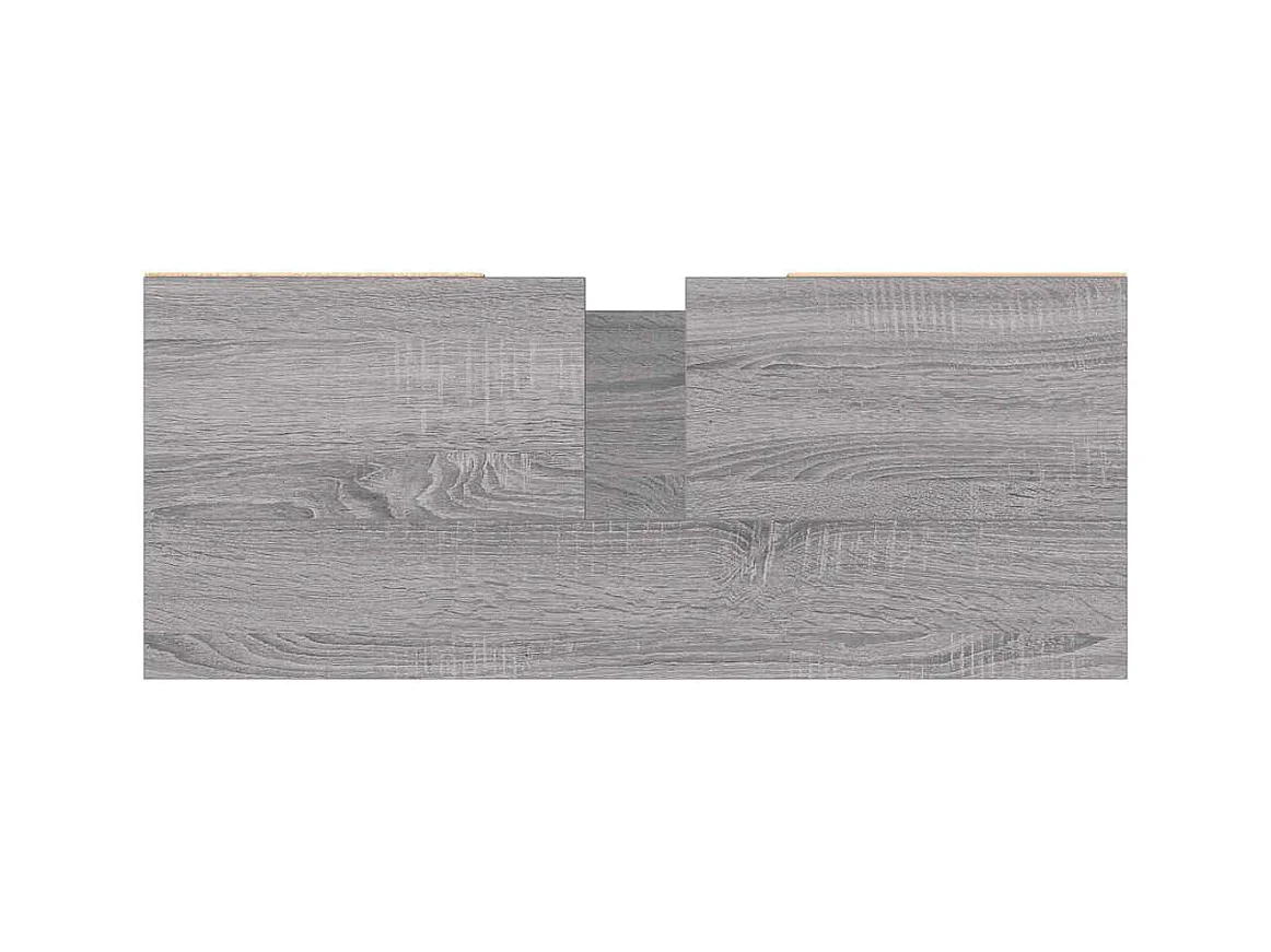 Armoire salle de bain sonoma gris 80x33x60 cm bois d'ingénierie