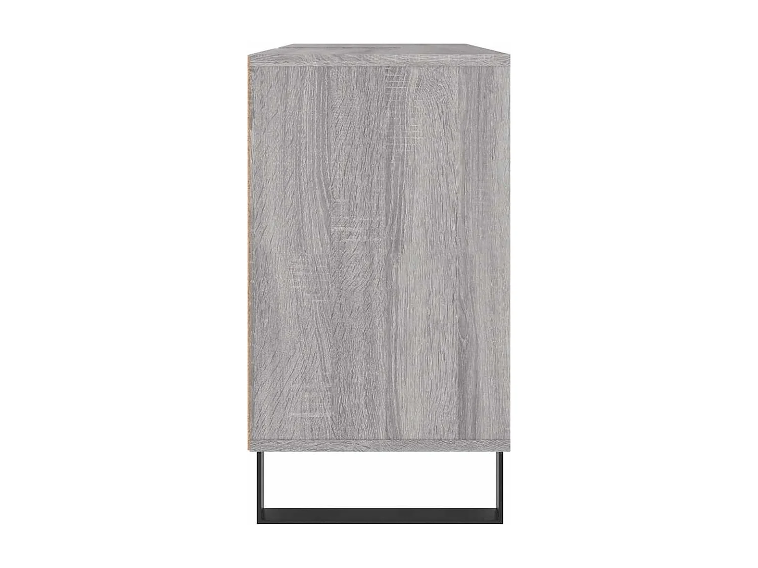 Badkamerkast 80x33x60 cm bewerkt hout grijs sonoma eikenkleurig