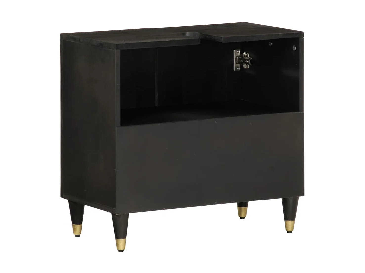 Mobile Lavabo da Bagno 62x33x58cm in Legno Massello di Mango