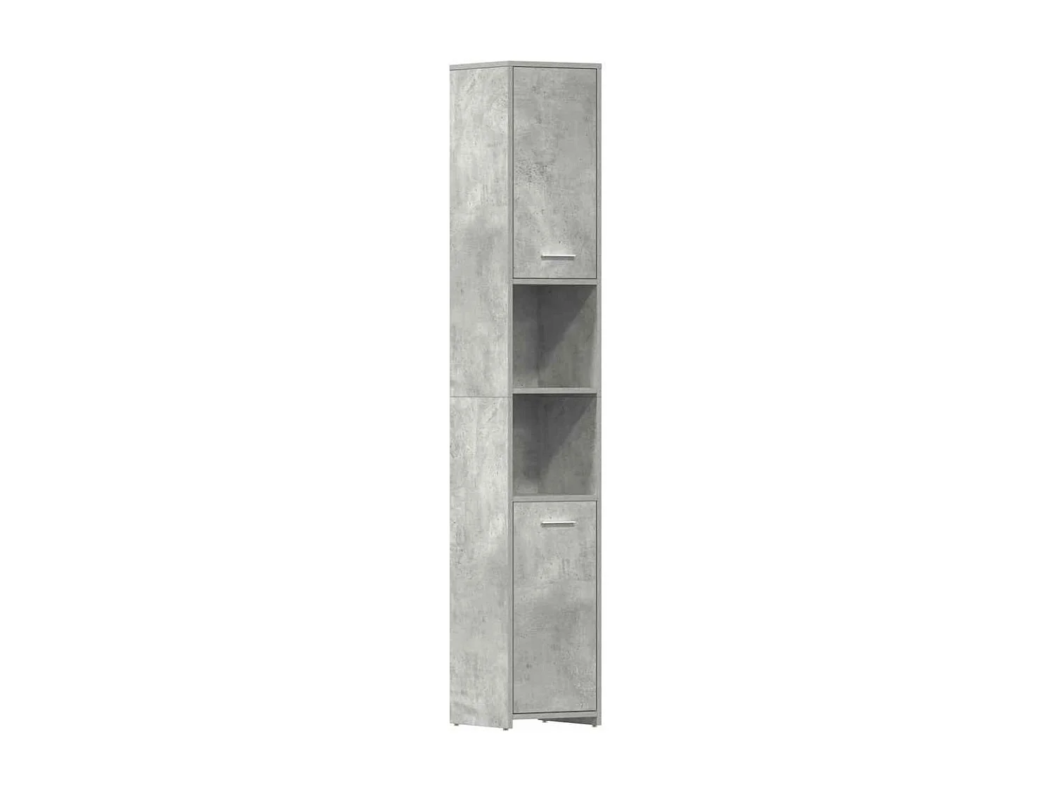 Mobile da Bagno Grigio Cemento 30x30x183,5 cm Legno tecnico