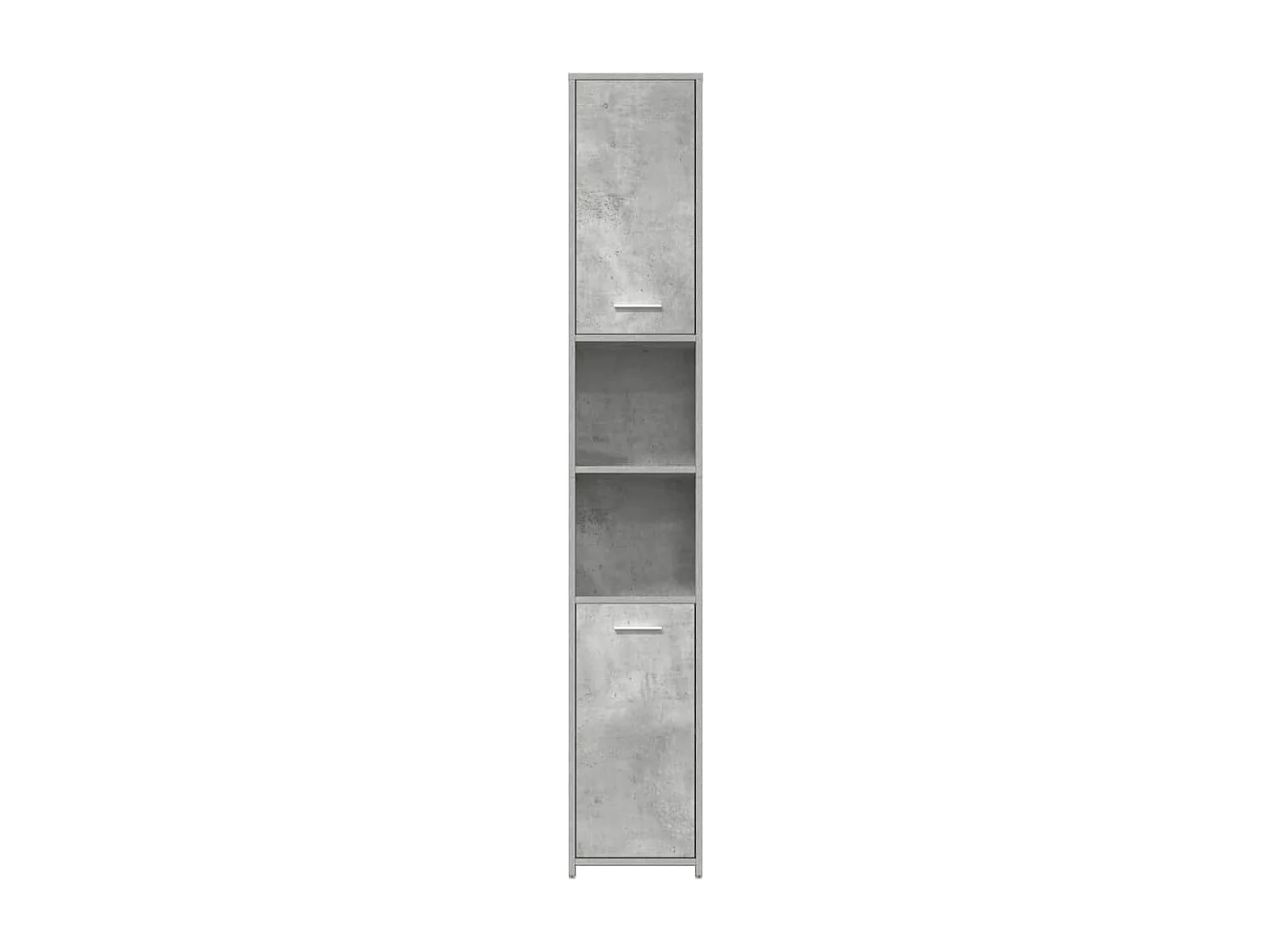 Badkamerkast 30x30x183,5 cm bewerkt hout betongrijs