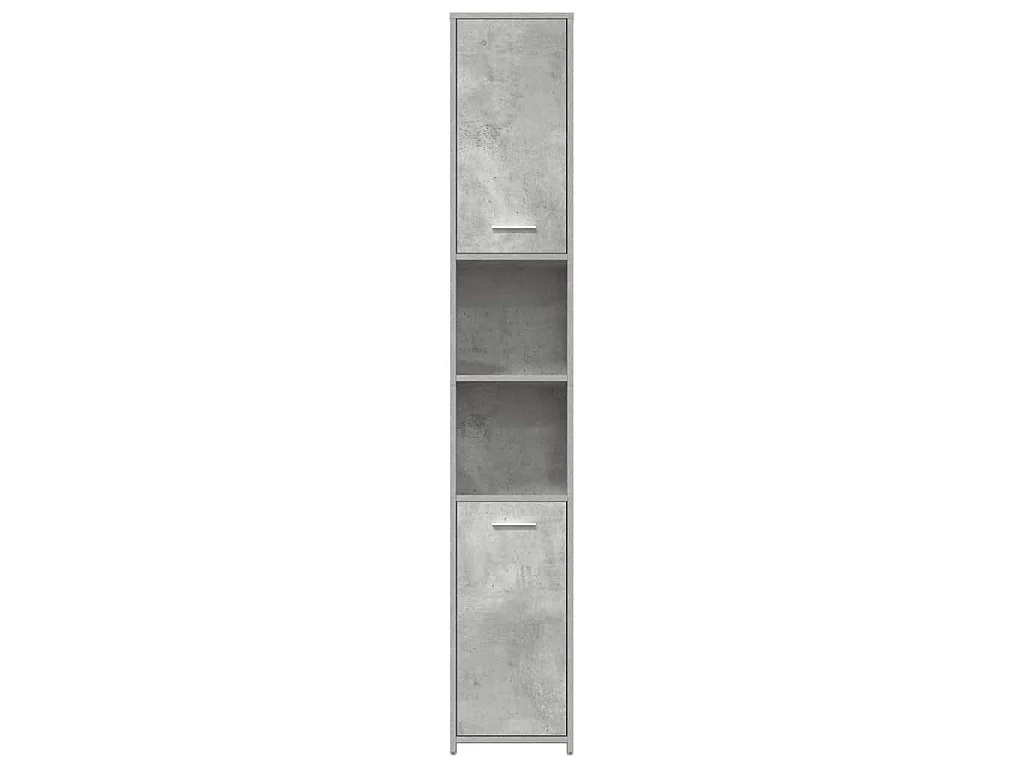 Armoire de salle de bain Gris béton Bois d'ingénierie