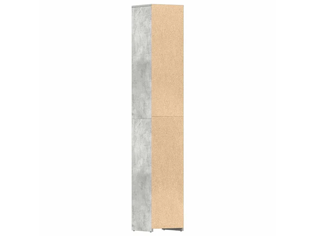Armoire de salle de bain Gris béton Bois d'ingénierie