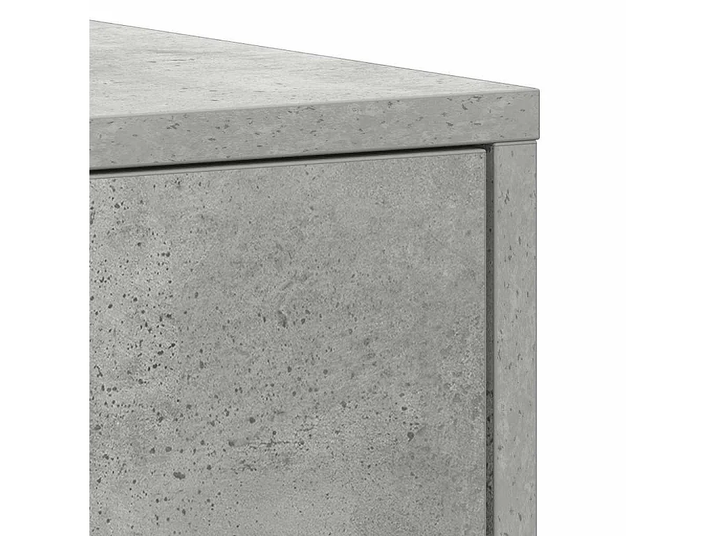 Armoire de salle de bain Gris béton Bois d'ingénierie