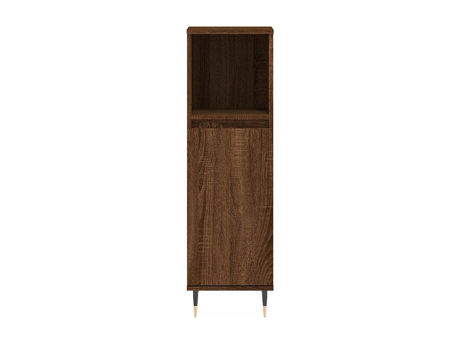 Armoire de bain chêne marron 30x30x100 cm bois d'ingénierie