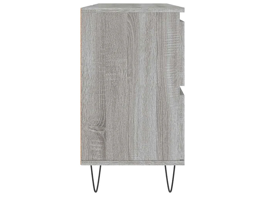 Mueble de baño madera de ingeniería gris Sonoma 80x33x60 cm