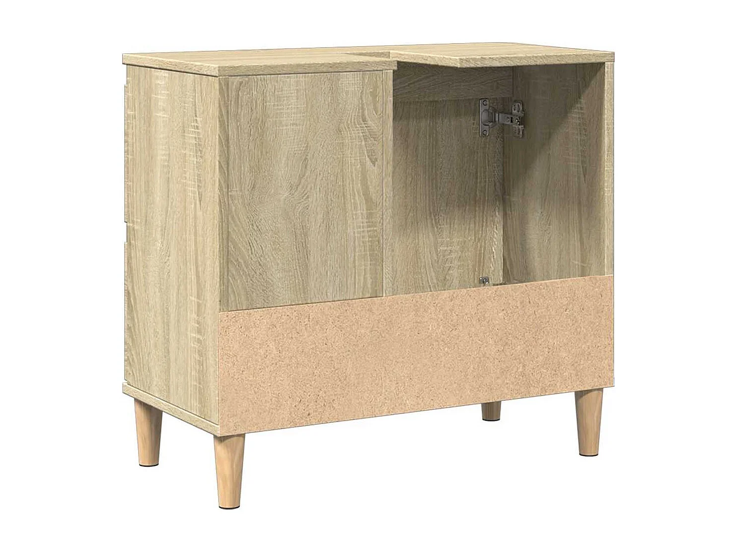 Armario de baño madera contrachapada roble Sonoma 65x33x60 cm