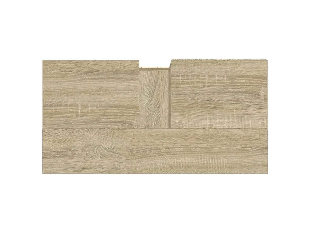 Badkamerkast 65x33x60 cm bewerkt hout sonoma eikenkleurig