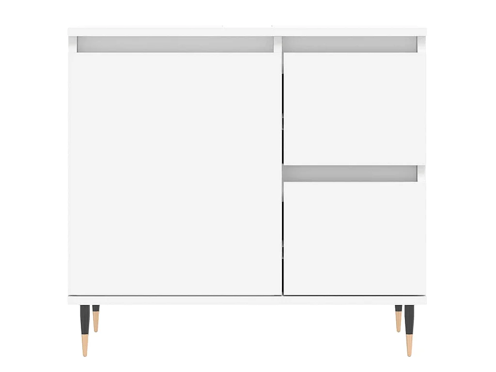 Armoire de salle de bain blanc 65x33x60 cm bois d'ingénierie