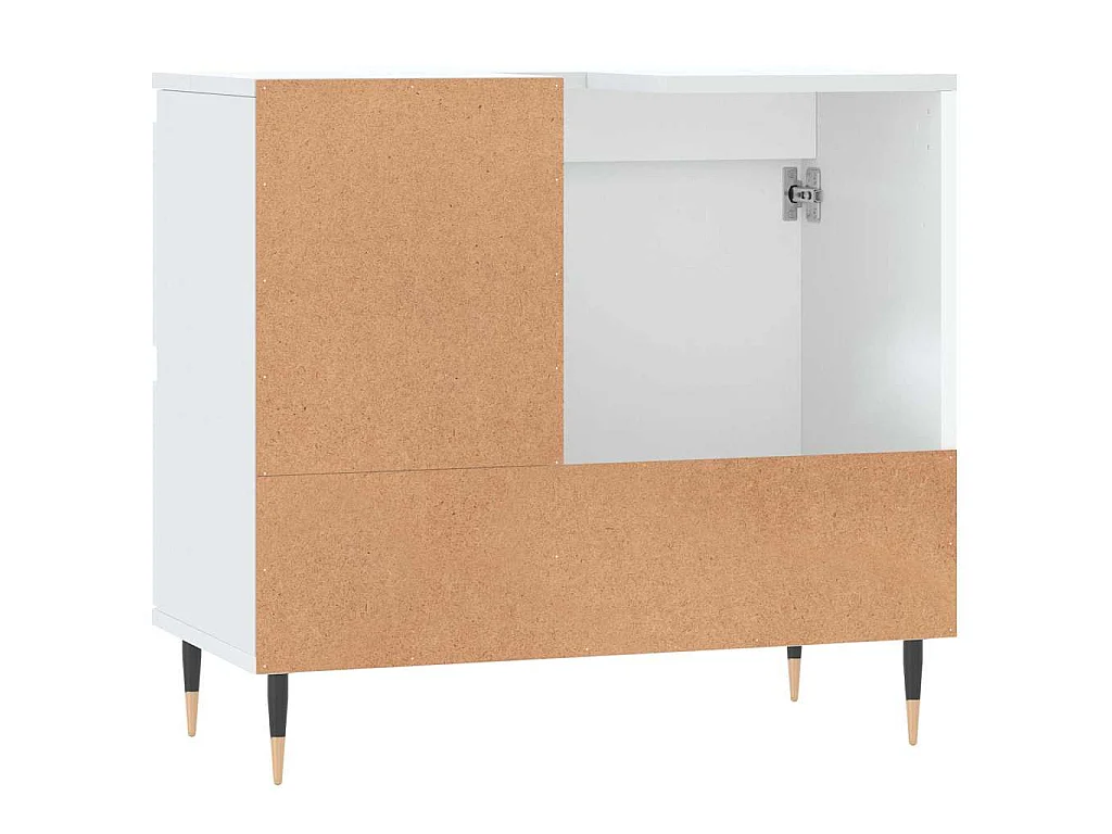 Armoire de salle de bain blanc 65x33x60 cm bois d'ingénierie