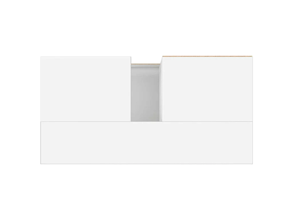 Armoire de salle de bain blanc 65x33x60 cm bois d'ingénierie