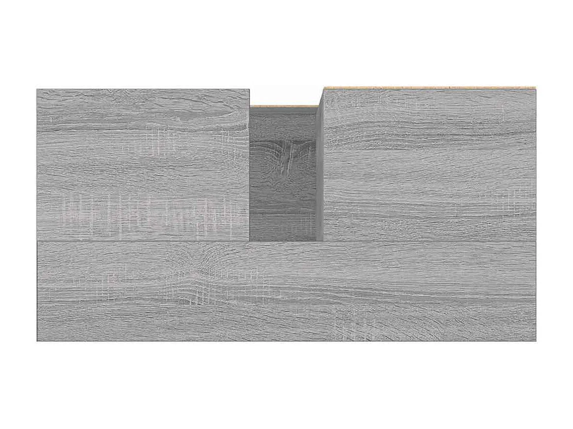 Badschrank Grau Sonoma 65x33x60 cm Holzwerkstoff