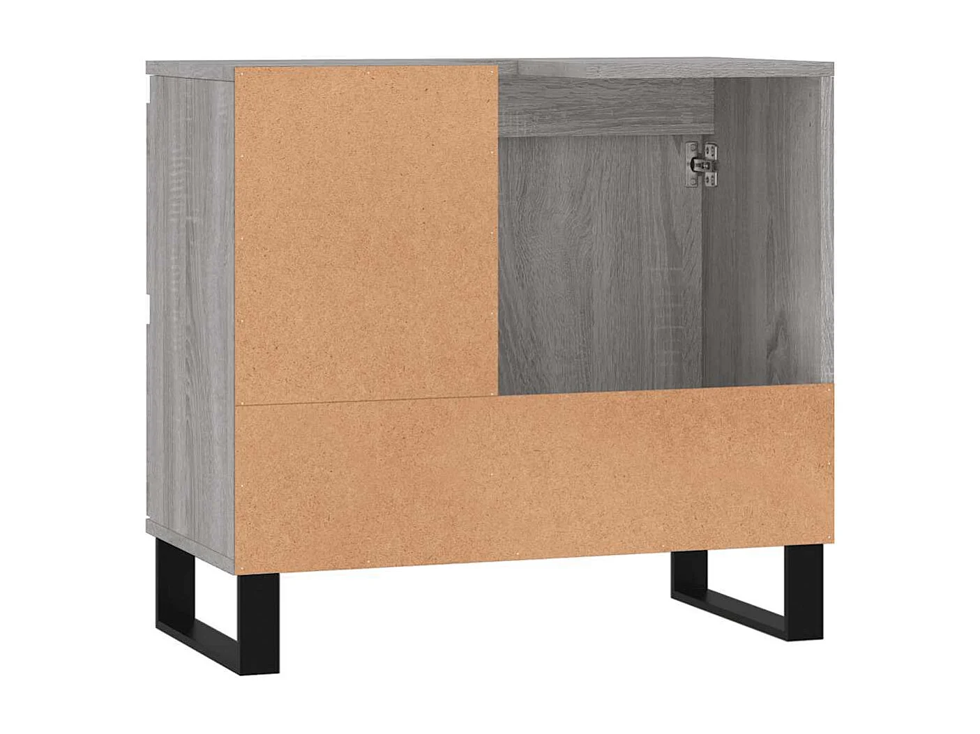 Armoire de bain sonoma gris 65x33x60 cm bois d'ingénierie