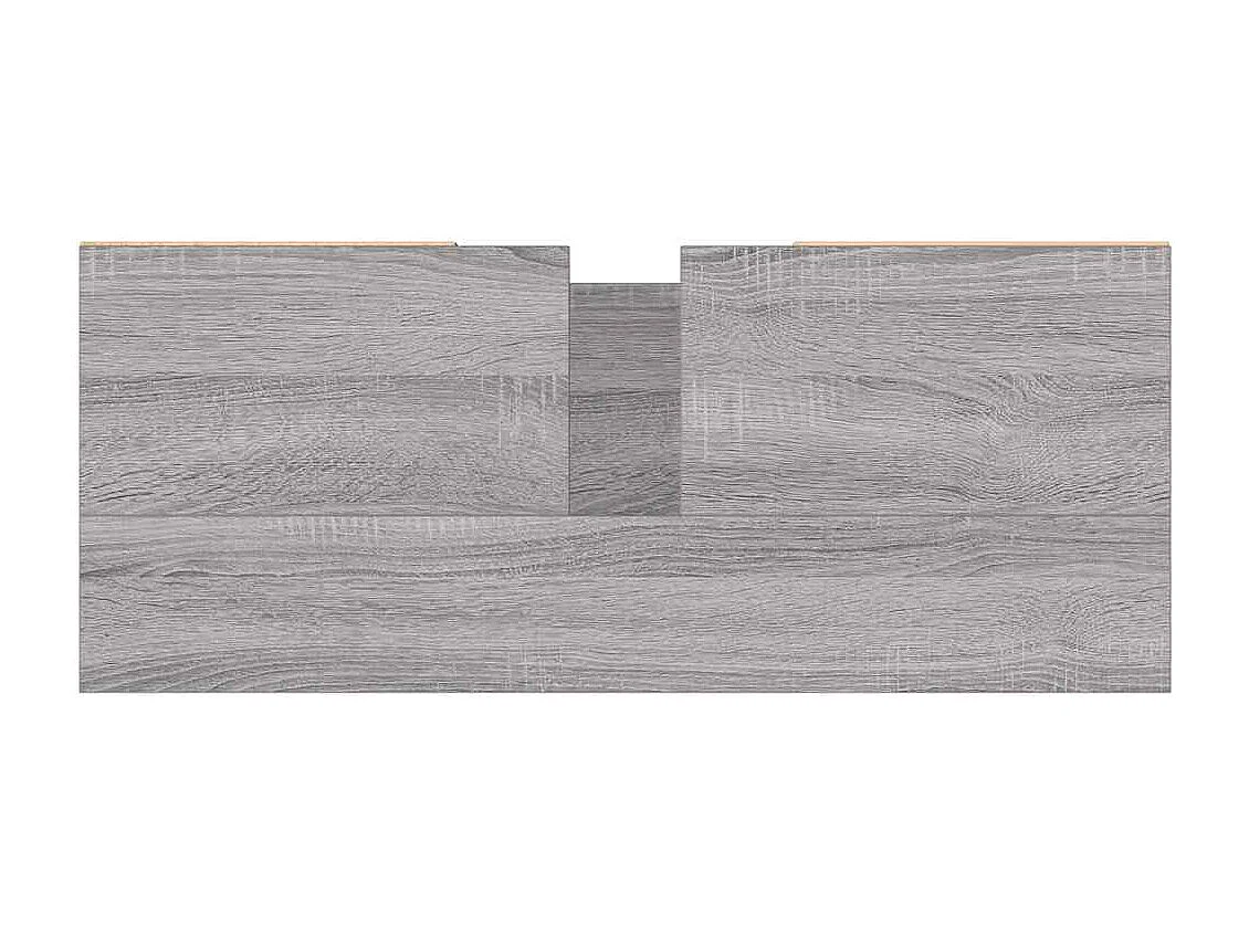 Badkamerkast 80x33x60 cm bewerkt hout grijs sonoma eikenkleurig