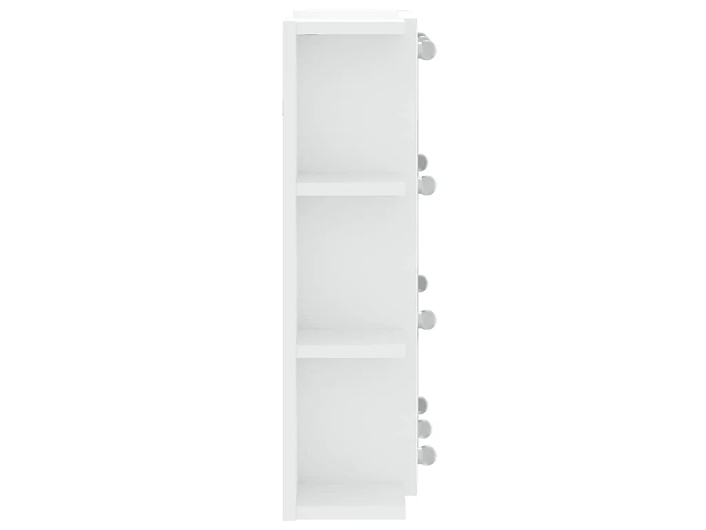 Spiegelschrank mit LED Weiß 70x16,5x60 cm