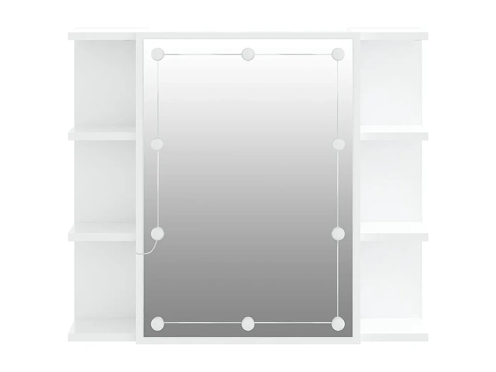 Armoire à miroir avec LED Blanc 70x16,5x60 cm