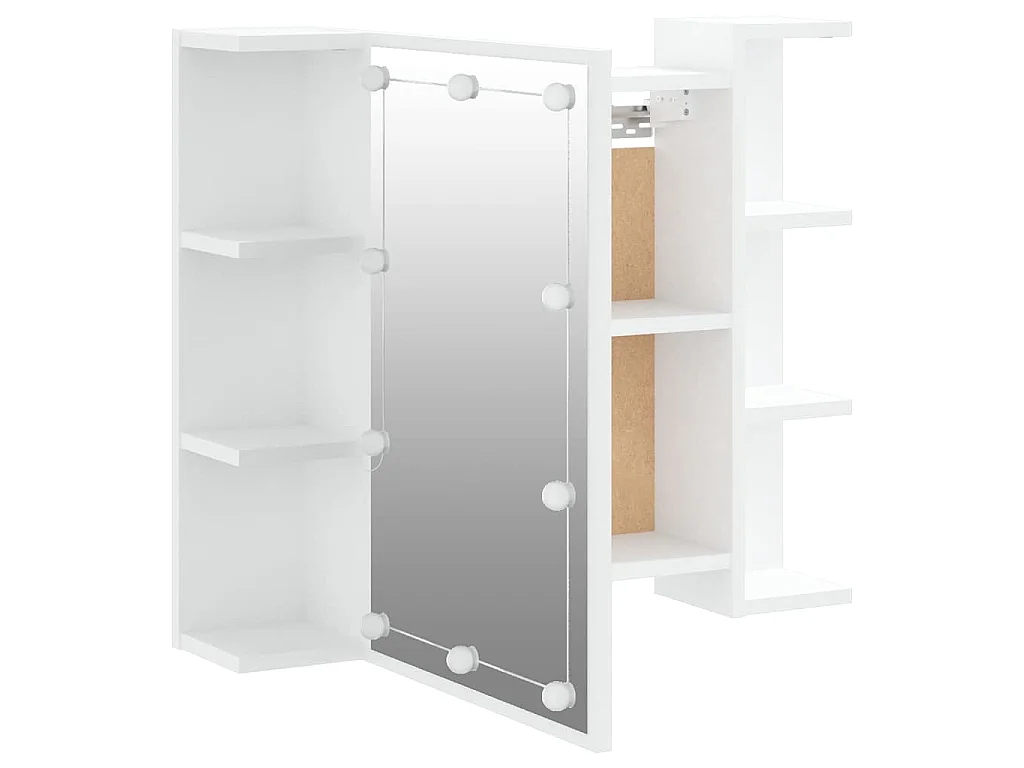Armoire à miroir avec LED Blanc 70x16,5x60 cm